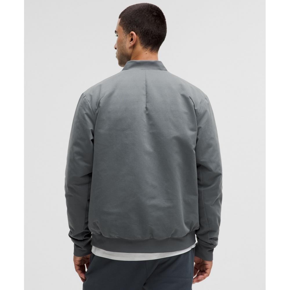 Lululemon Switch Over Bomber Jacket Oil Grey