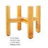 Pot Tray Wood Stable Anti-deformed Anti-crack Four Feet Pot Rack for Home