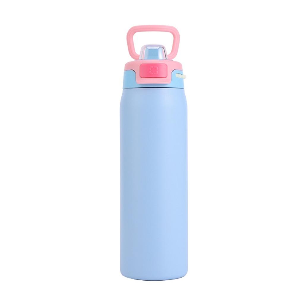 22oz 304 Stainless Steel Vacuum Thermos Bottle Dual Drinking Portable Handle Water Bottle Travel Car Sports Tumbler