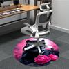 1pc Black Panther Chair Carpet for Office Non-Slip, Machine Washable Rug for Office - Holiday DecorMachine Made yy251029095