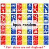 6/12/24Pcs Painting Stencils Reusable Sea Animal & Easter Theme Drawing Templates for DIY Crafts Creative Painting Art Projects