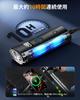 Waterproof Rechargeable Bicycle Light with Light Automatic 5 Lighting High Wide Suitable for Road Bikes and Hybrid Easy Mobile LED Battery Level