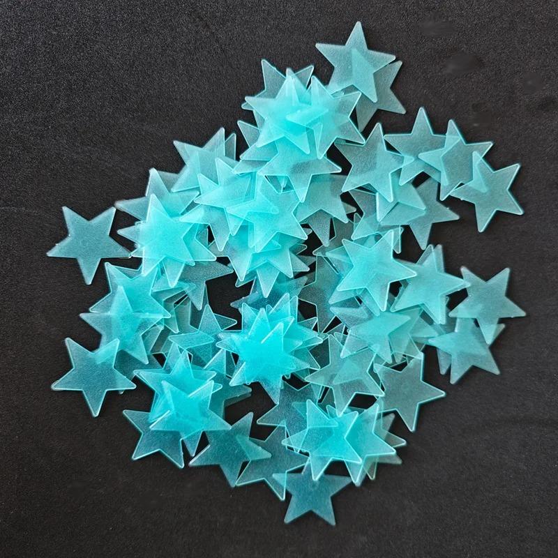 100Pcs/Set Stars Luminous Wall Stickers Glow