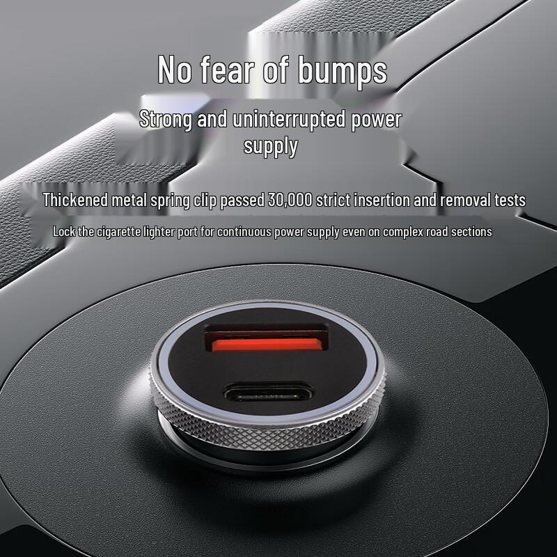 Auto Travel Alloy Dual-Port Fast Car Charger