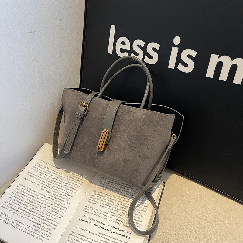 

Женская сумка премиум-класса с текстурой, новая ручная сумка, ретро сумка через плечо, сумка-мессенджер, сумка-тоут большой вместимости серый