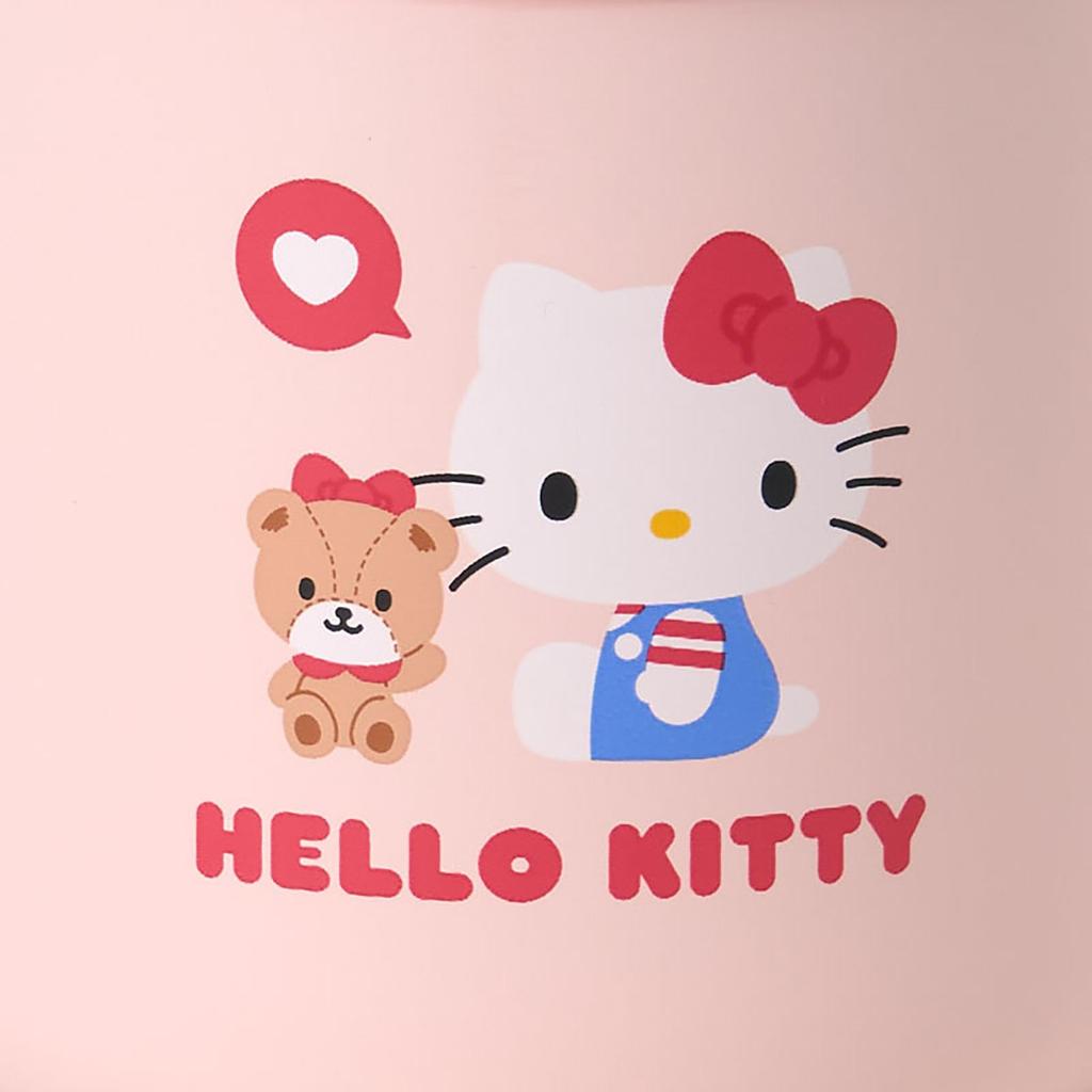 Sanrio Hello Kitty Stainless Steel Mug with Stainless Steel Copper with Acrylic Resin Lid and Gasket and Silicone Insulates Hot and Cold Product