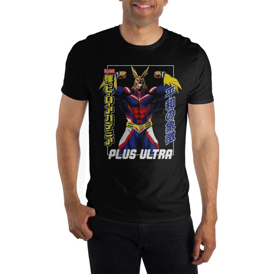 My Hero Academia - All Might Symbol of Peace Kanji Men s Black T Shirt S