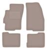 Beige Velour Floor Mats For: Fiat Linea Sedan (2009-2015)