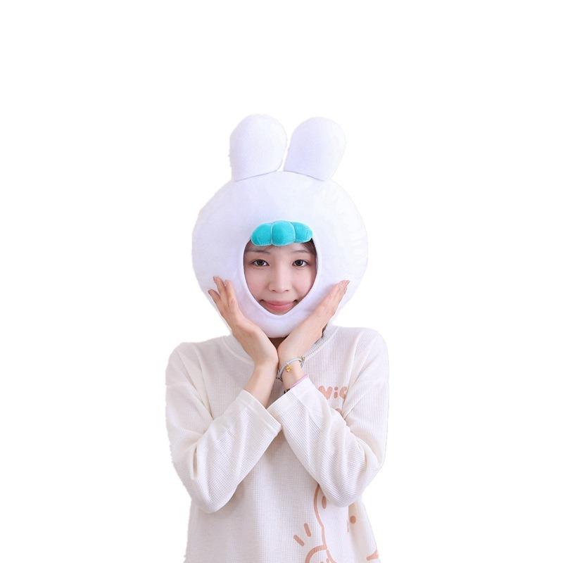 Cotton-filled Rabbit Headgear, Hat, Photo Props, Photo Props, Cartoon Headgear, Performance Props