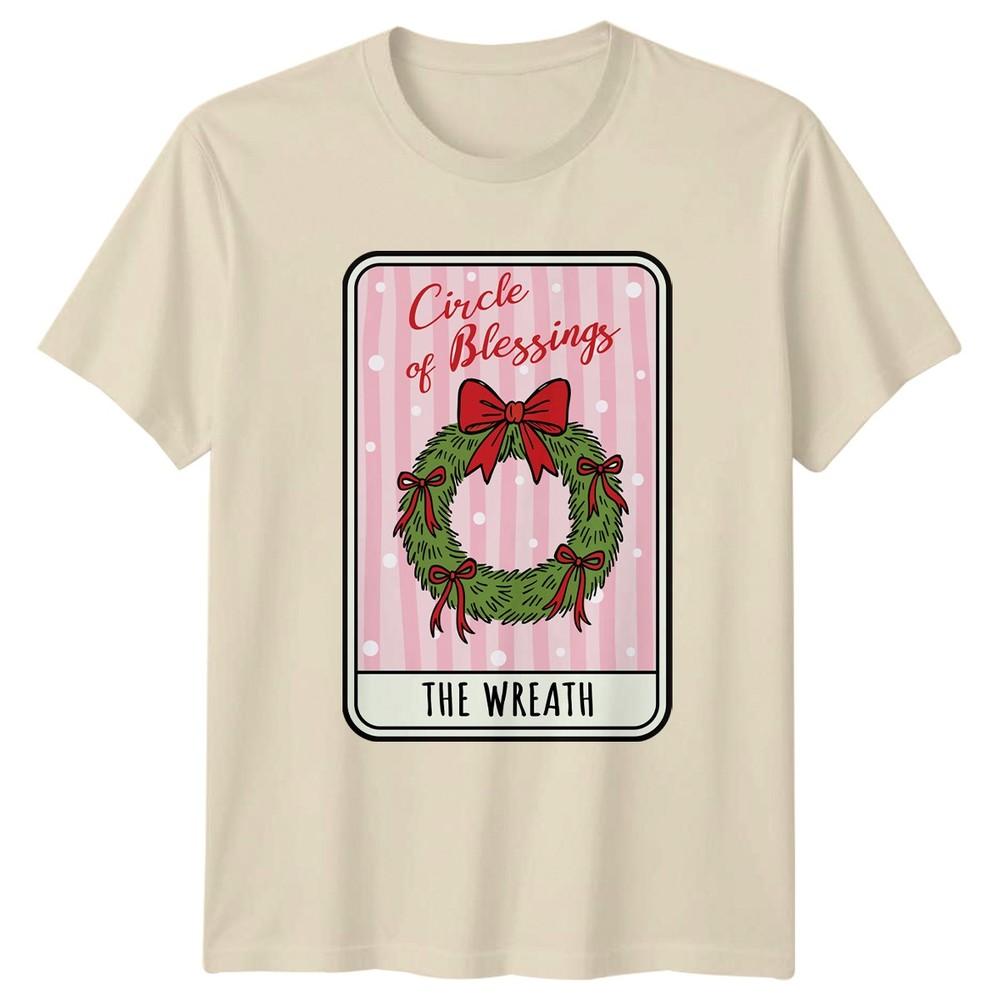 Circle Of Blessings The Wreath Christmas Holidays Unisexs TShirt Unisexs Tee