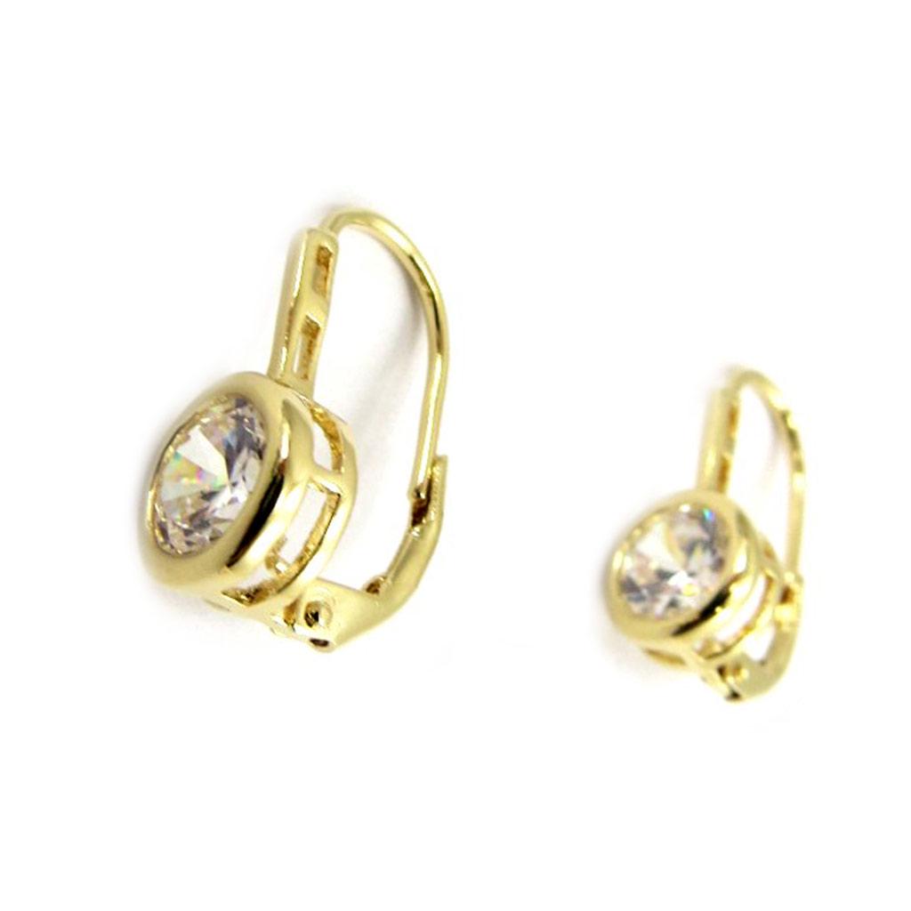 Les Trésors De Lily [L3034] - White Gold Plated 'Essential' Sleepers (9 Mm)