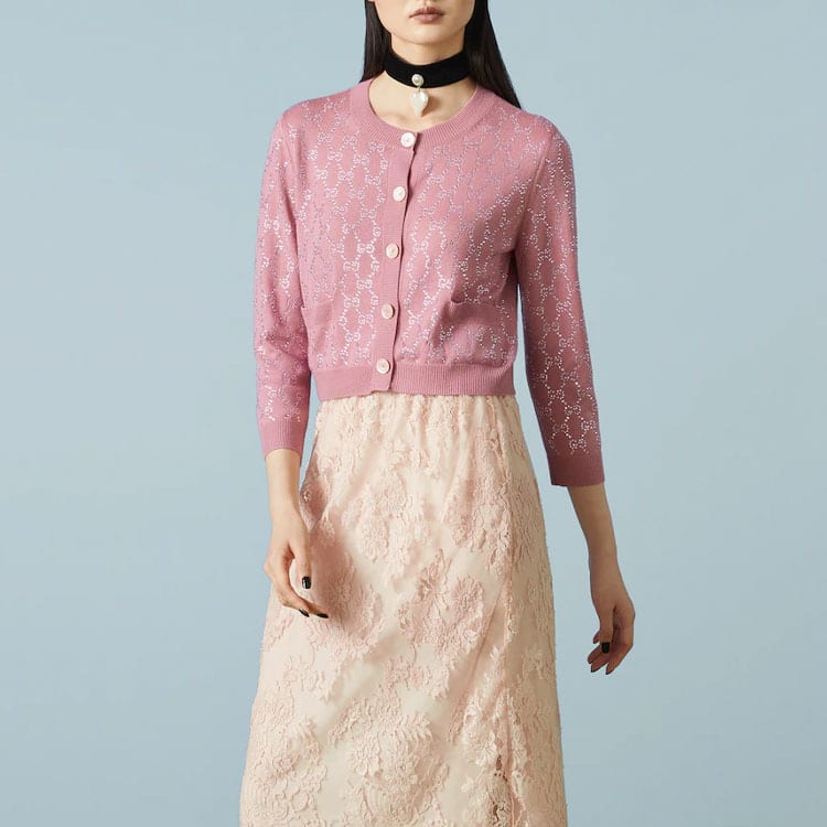 Gucci FW23 Knitwear Women's Pink 748884-XKDBL-6361
