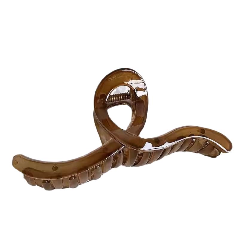 Elegant Acrylic Line Design Claw Hair Clip