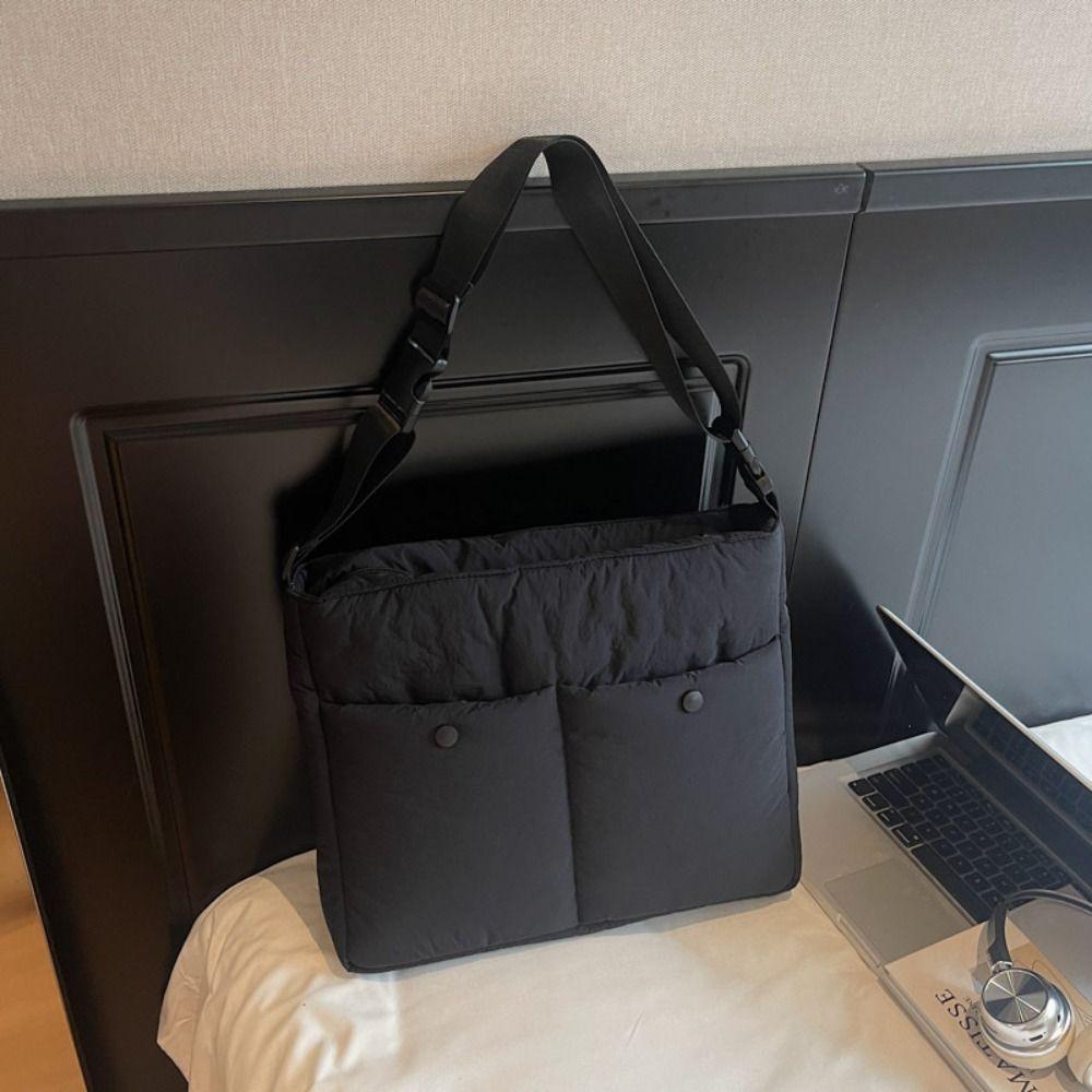 Large Capacity Space Cotton Crossbody Bag Tote Bag Laptop Bag Korean Shoulder Bag  Girls