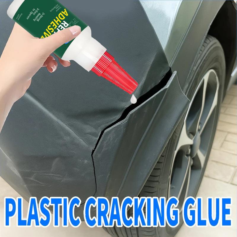Car Bumper Repair Glue Kit – Heavy Duty Auto Body Adhesive for Loose Trim, Cracked Fascias & Exterior Molding Fast Bonding