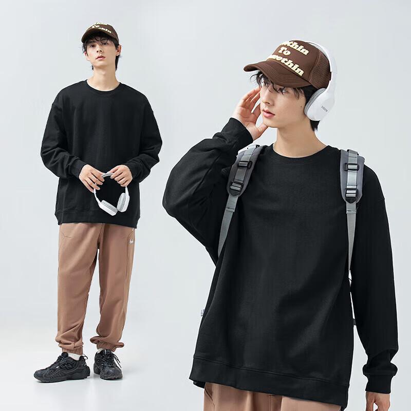 GENIOLAMODE Men's Chinese Trend Lion Print Crew Neck Sweatshirt