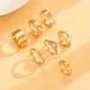 Geometric Star Ring Jewelry Set With Electroplated Zinc Alloy For Womens Fashion Accessories