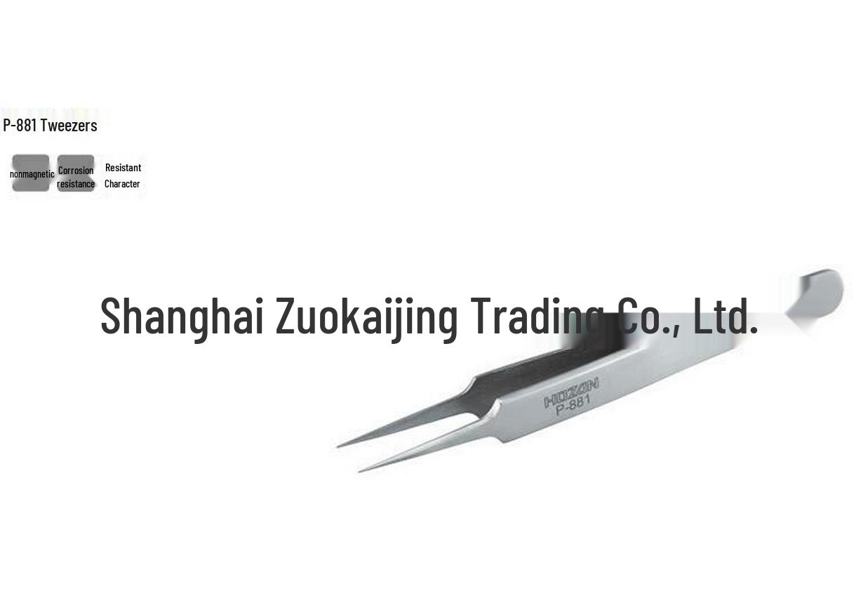 HOZAN P-881P Stainless Steel Precision Tweezers (5-Pack)
