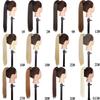 MERISIHAIR 22"34" Long Straight Clip In Hair Tail Nature Fake Ponytail Extension Hairpiece with Hairpins High Temperature Fiber Synthetic Ponytail