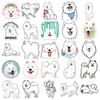 10/30/50pcs Kawaii Cute Samoyed Cartoon Stickers Cute Animal Dog Sticker DIY Water Bottle Phone Case Suitcase Decals Decoration