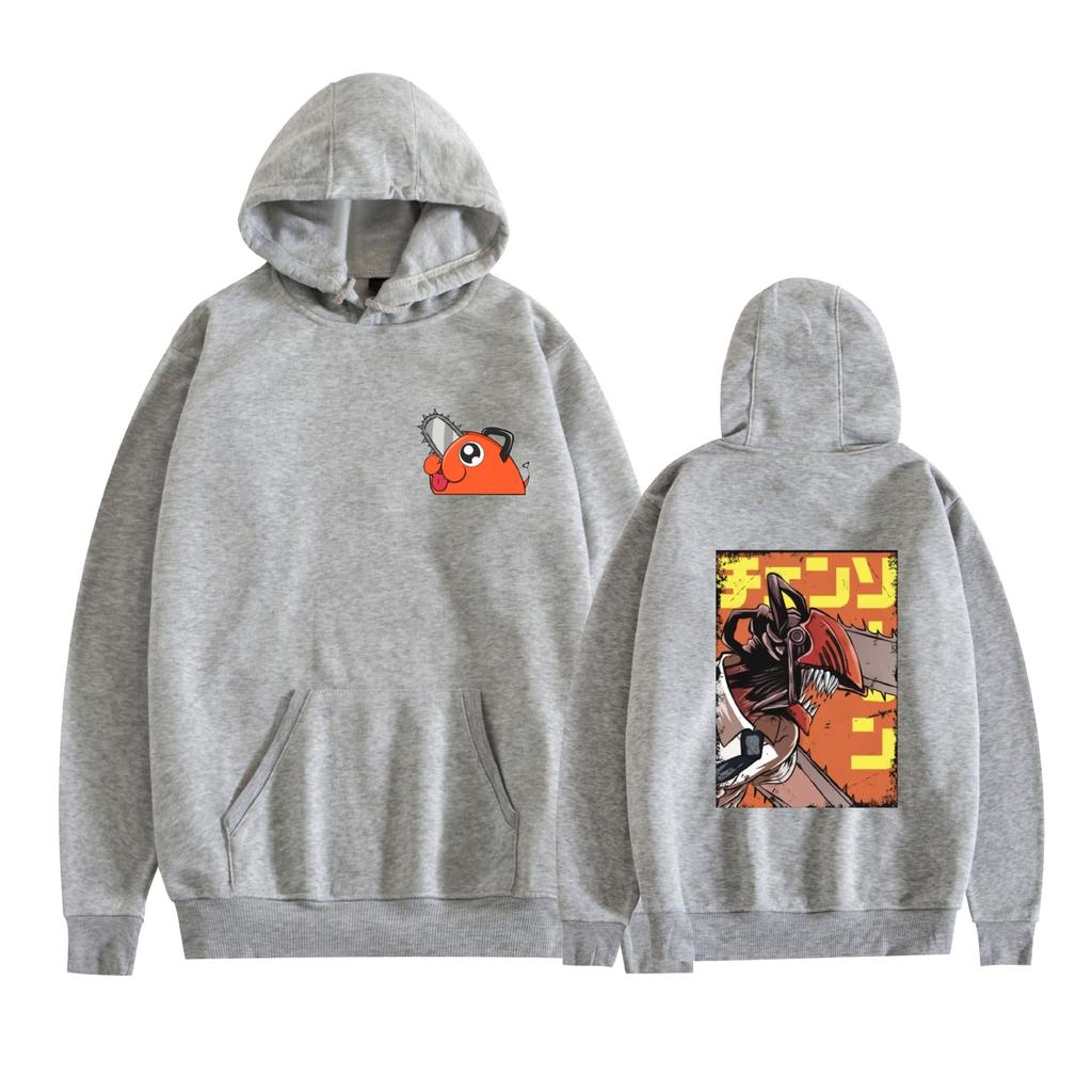 Unisex-Anime-Hoodie mit Kettensägenmann-Motiv, Cartoon-Print, Streetwear-Hoodies für Paare, Männer und Frauen