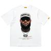 James Big Head American Print Short Sleeve Loose T-shirt Sports Basketball Jersey Tide Graphic T Shirts Men Clothing Oversized