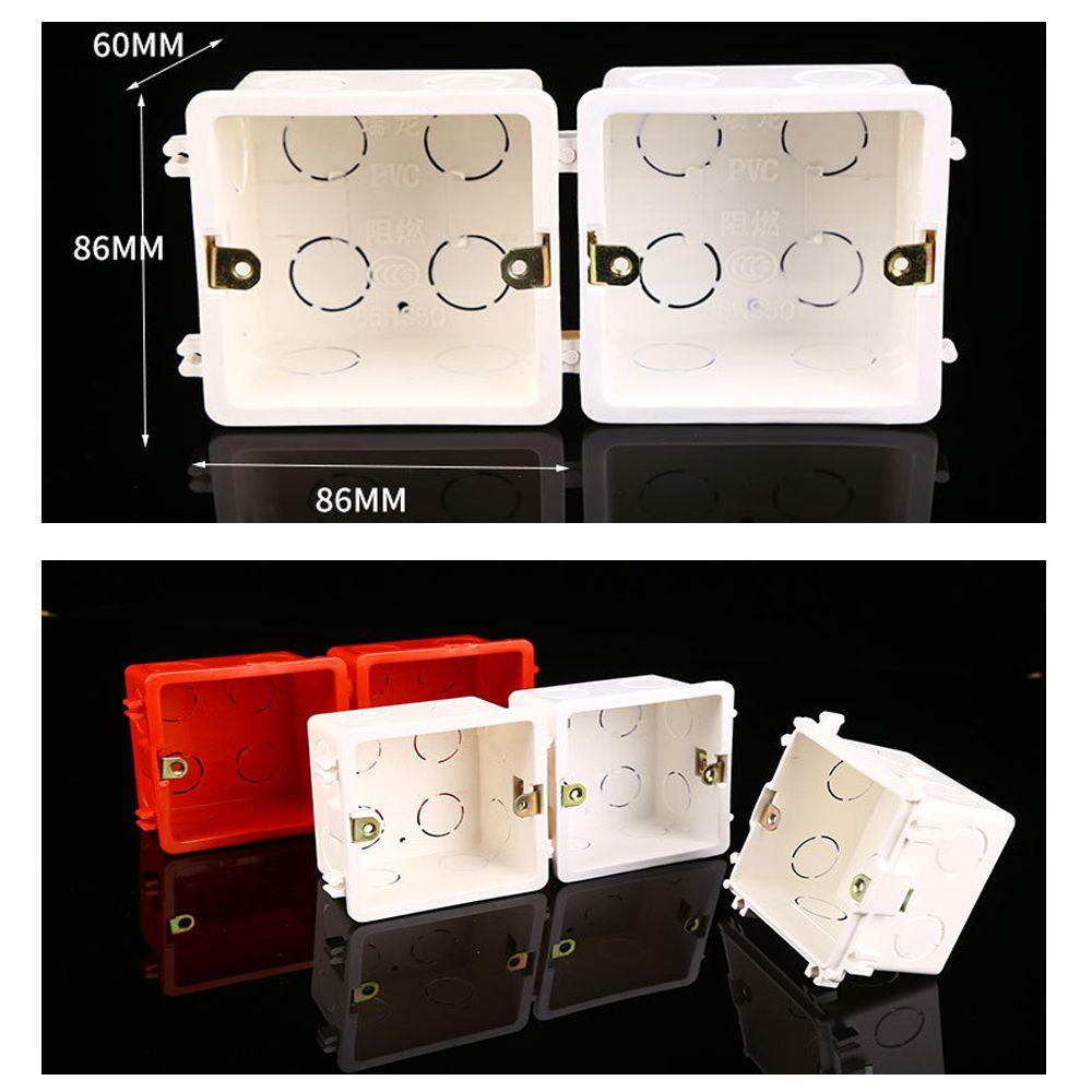 Equiments PVC Plastic Light Touch Concealed Bottom Junction  Switch Cassette  Wall Mounting Box