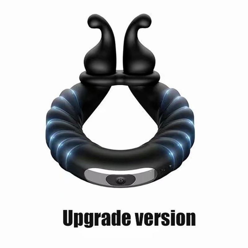 Vibrační masáž prostaty Stimulace Dvojitý erekční kroužek Muži Časové zpoždění ejakulace Trvalé sexuální hračky pro dospělé pro muže