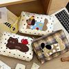 Tragbar und Vielseitig Cartoon Niedlich Bestickt Kosmetiktasche Reise Aufbewahrungstasche Finishing Tasche Handtasche Einkaufs-Clutch