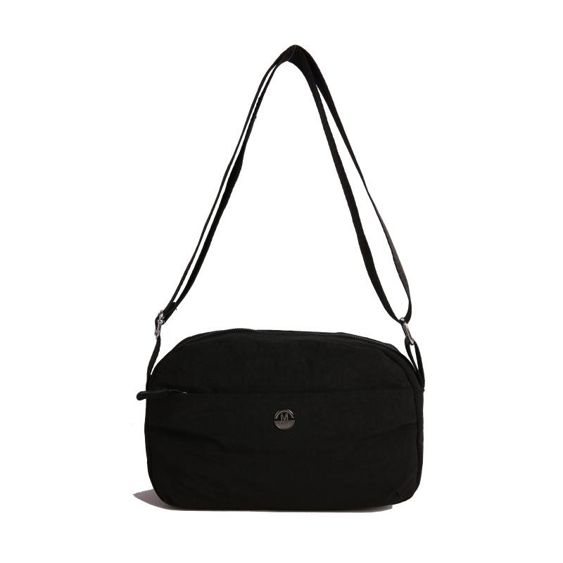 

Premium sense large capacity shoulder messenger women s bag small square bag sewing line nylon cloth shoulder bag lightweight shoulder bag women