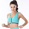 Women Zipper Sports Bra Professional Wireless Shockproof Bra Padded Fitness Underwear Vest Push Up Bra Plus Size