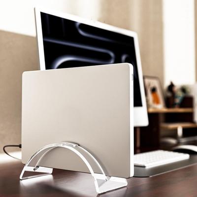 Suporte vertical para laptop Suporte de mesa Alta estabilidade Suporte de acrílico para mesa Suporte para computador pessoal