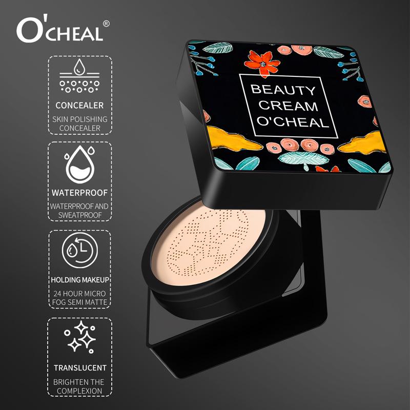OCHEAL BB Cream Testa di Fungo: Correttore dall'aspetto naturale, Fondotinta idratante, Primer idratante e Protezione solare.