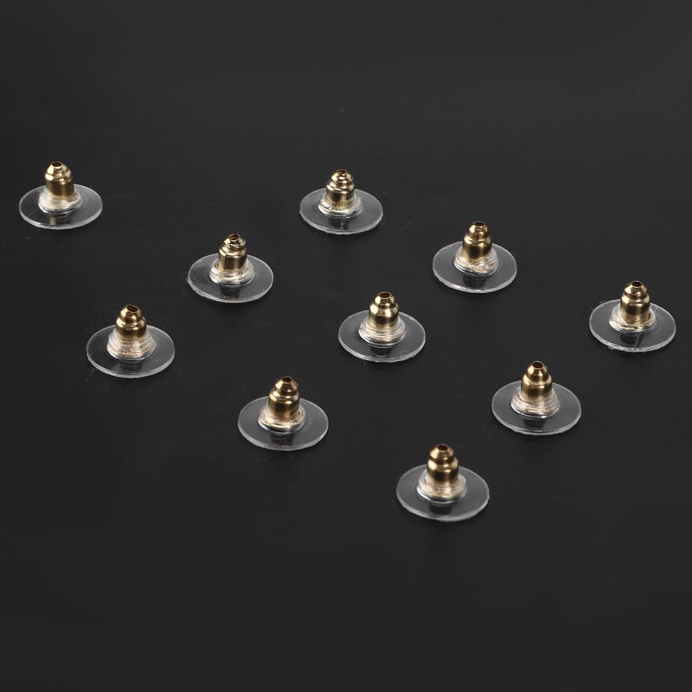 200pcs Soft Earring Stoppers Transparent Earring Backs Rubber Earring Backs  Studs Hoops