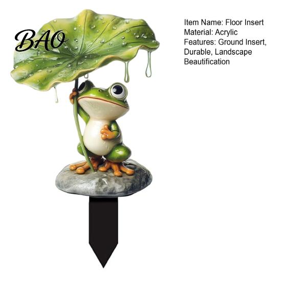 Flower Pot Decor Insert Animal Decorative Ground Insert, Waterproof Acrylic Potted Outdoor Plant Stake, for Garden Lawn Pots Easy Install Decoration