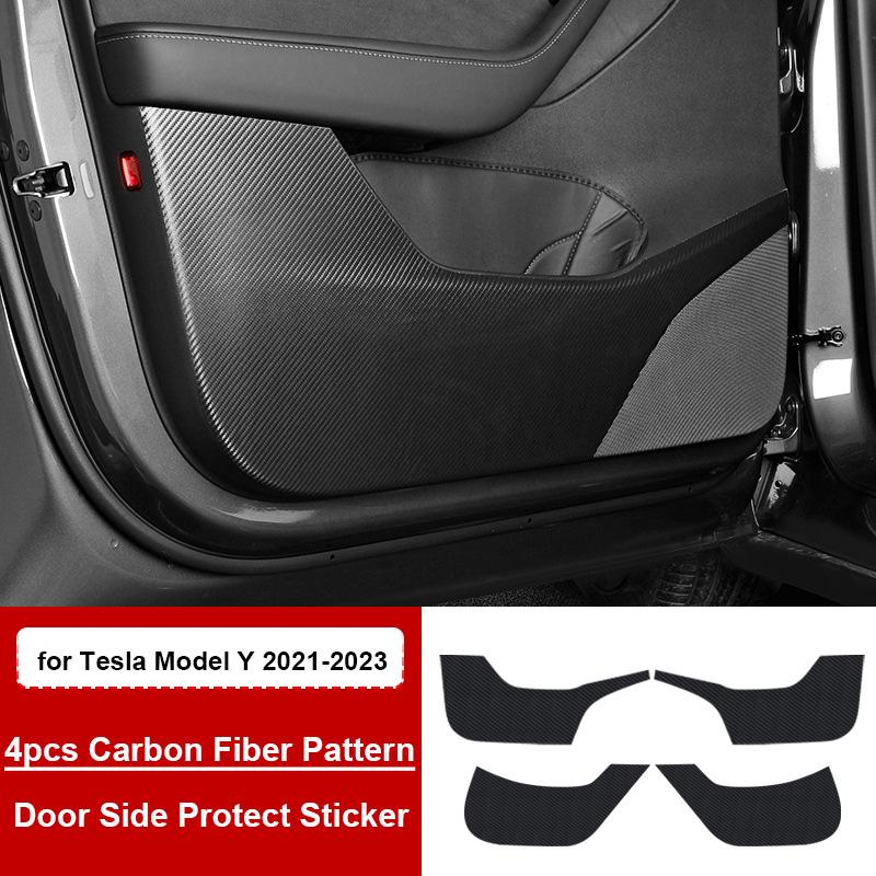 Für Tesla Model 3 Y Türseitenschutzaufkleber Vordersitz Sitzseiten-Schutzabdeckung Highland Neues Model3 2024 Dekor Zubehör