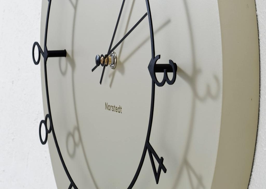 Interform Wall Clock Lou CL-4317BE Beige Black Sweep Movement