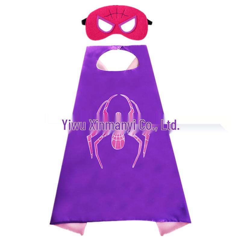 Kids' 3D Superhero Cape Costume for Halloween & Parties