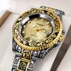 Round Watch For Men Casual Business Waterproof Men's Quartz Wristwatch Fashion Luminous Date Male