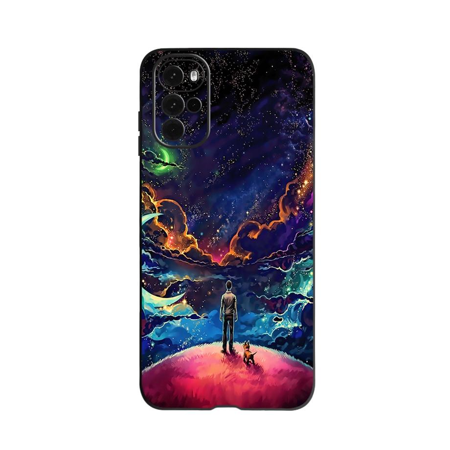 For Motorola Moto G22 Case Bumper Soft Silicone Black Cover For Moto G22 Cool Cartoon Case for Motorola G22 G 22 2022 Capa