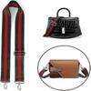 Adjustable Crossbody Purse Strap with Gold Buckle, Red