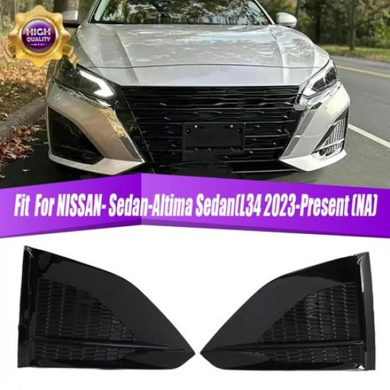 2pcs Front Fog Light Cover For 2023-2025 Nissan Altima 622579HF0B+622569HF0B NEW