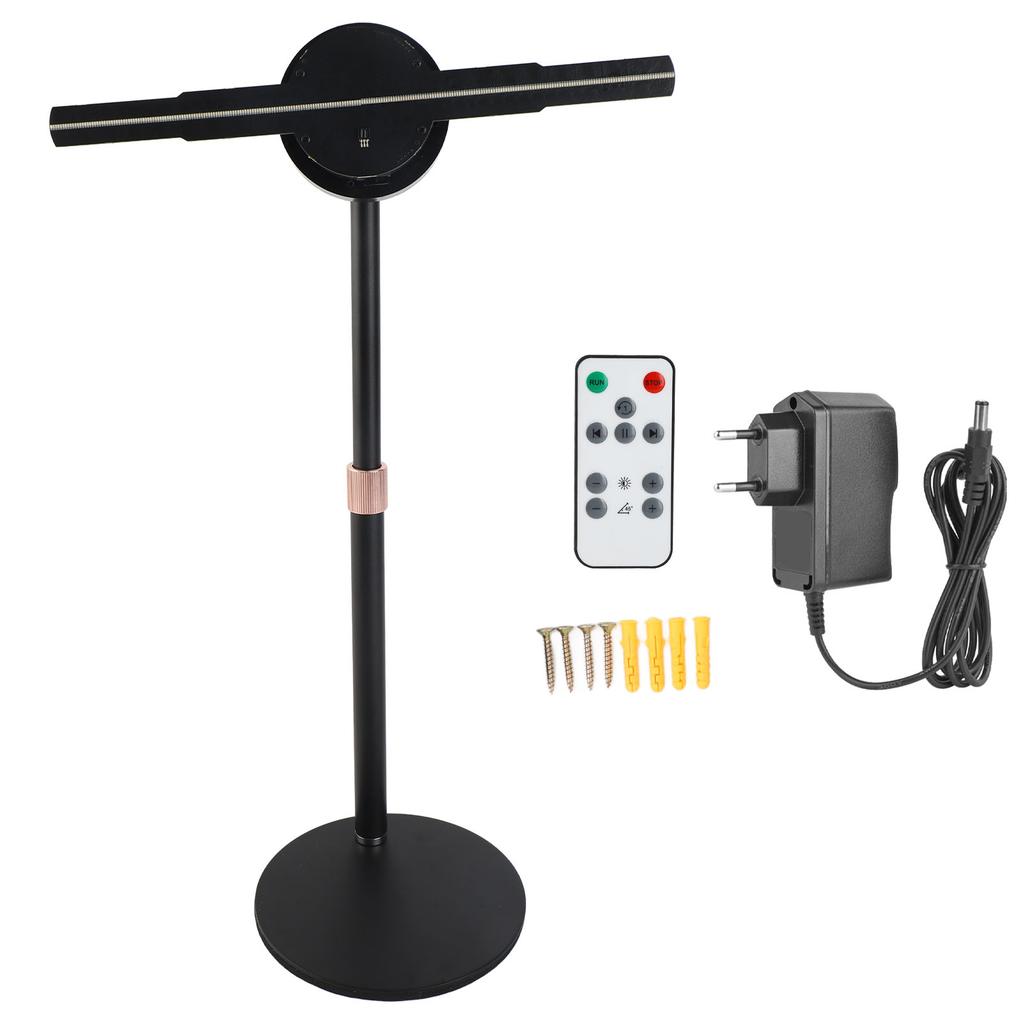 3D Holographic Fan Ultra HD 256 LED Support WiFi APP Hologram Projector Fan with 16GB Memory Card for Win 11in 3D Hologram Fan