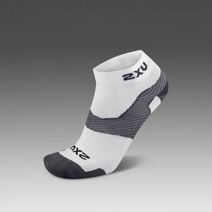 (Unisex) Vector Ultralight 1/4 Crew Socks UA7028EWHT-GRY