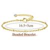 Bobisty Gold Plated Bracelet for Women Stainless Steel Stacking CZ/Link/Tennis/Bead Chain Ankle Bracelet Jewellery