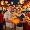 Persimmon RUYI Chinese New Year Lantern Kit DIY Accessories with Light New Year Hanging Lantern Celebration Handheld