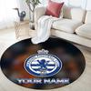 Custom Name Rangers FC Round Area Rug,Carpet Rug for Living Room Bedroom Sofa Playroom Decor,Non-slip Floor Mat