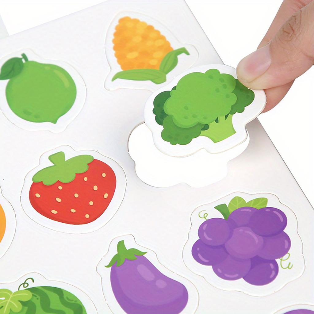 Quiet Book Children's Enlightenment Sticker General Knowledge Puzzzle Book Toy