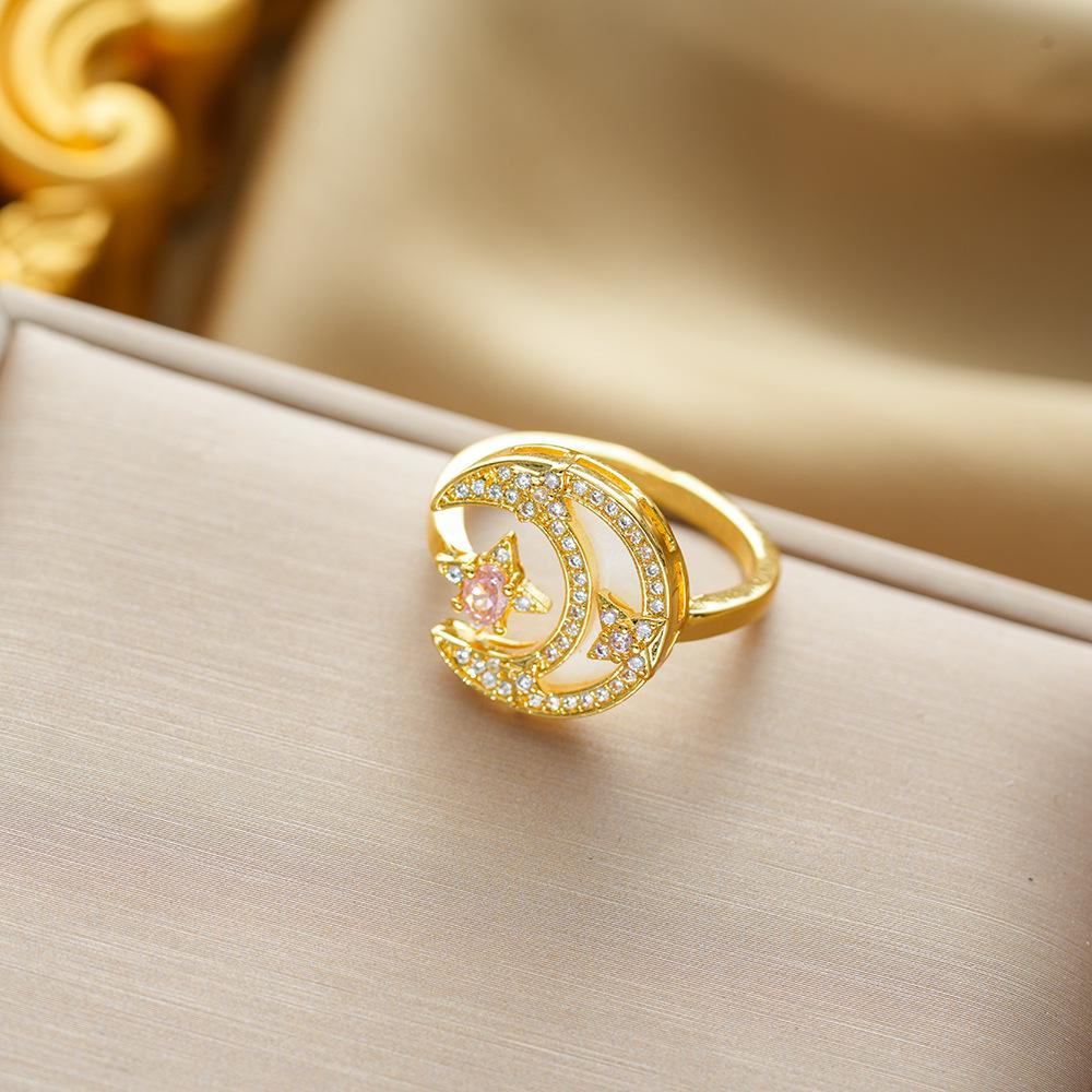 

Non-fading Minimalist Open Zircon Ring for Women - Retro Japanese & Korean Design