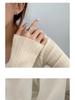 925 Sterling Silver Floral Ring: Women's Retro Fashion Open Adjustable Design